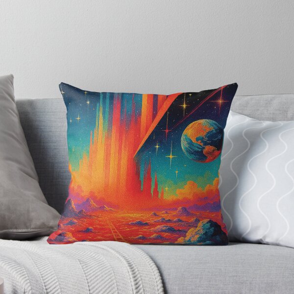 Item preview, Surreal Cosmic Cityscape – Dreamy Sci-Fi Wall Art Print designed and sold by Gold Turtle  Lina.