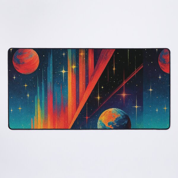 Item preview, Surreal Cosmic Cityscape – Dreamy Sci-Fi Wall Art Print designed and sold by Gold Turtle Lina.