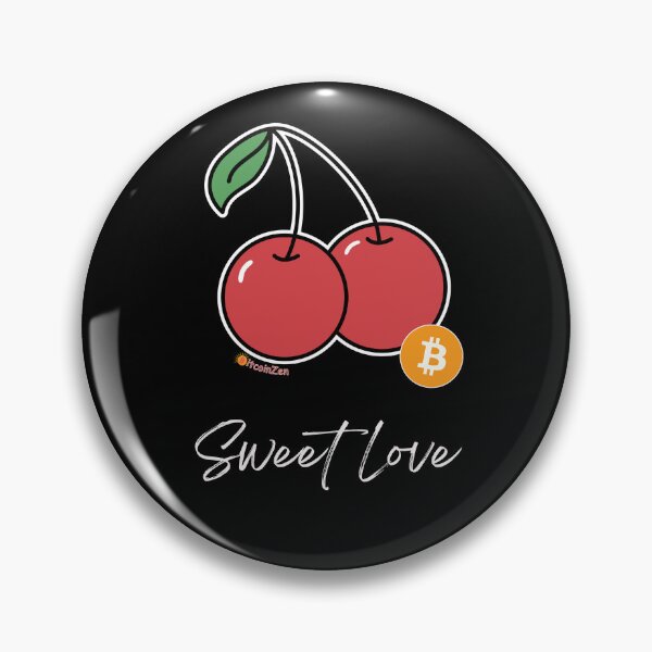 Item preview, Sweet Love – Cherries & Bitcoin designed and sold by Silvernuit.