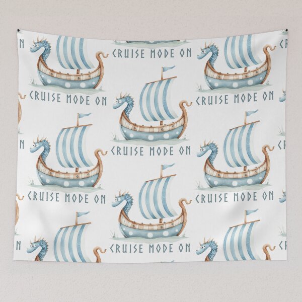 Item preview, Kids cruise mode on longboat cute viking designed and sold by Lady-Frost.