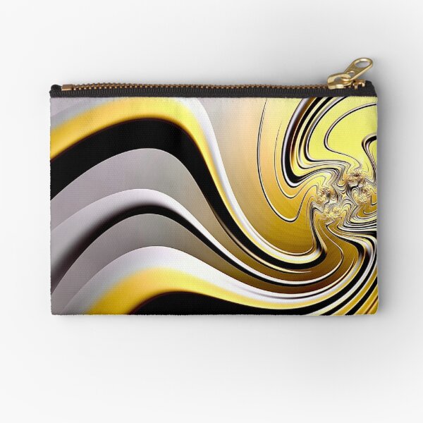 Item preview, Flowing Lines in Black, Gold & Grey- Abstract Fractal  designed and sold by ElaKog.