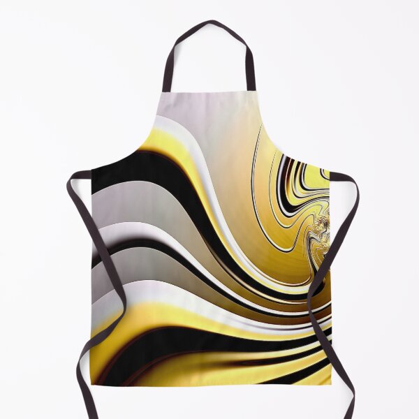Item preview, Flowing Lines in Black, Gold & Grey- Abstract Fractal  designed and sold by ElaKog.