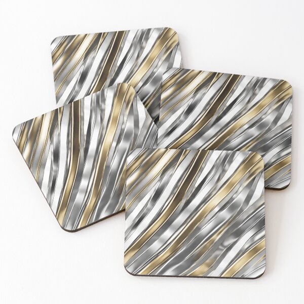 Item preview, Shiny Metal Strips 6 designed and sold by HebaRK Studio.