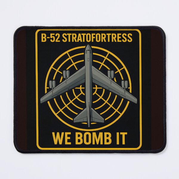 Item preview, B-52 Stratofortress Emblem – “We Bomb It” designed and sold by NCLaserDesigns.