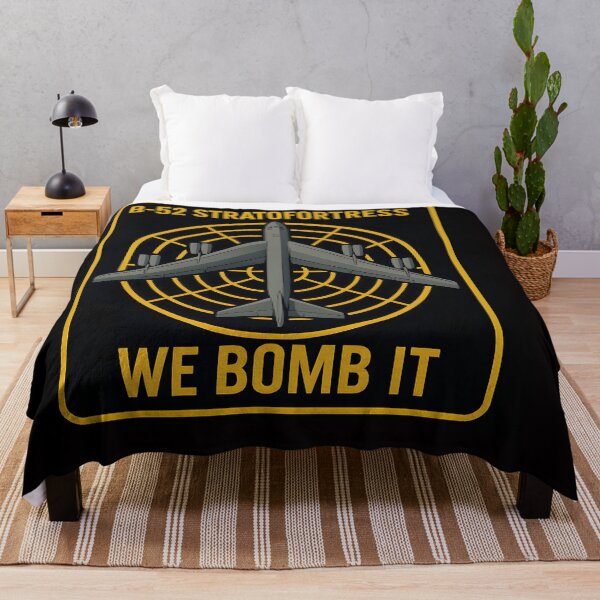 Item preview, B-52 Stratofortress Emblem – “We Bomb It” designed and sold by NCLaserDesigns.