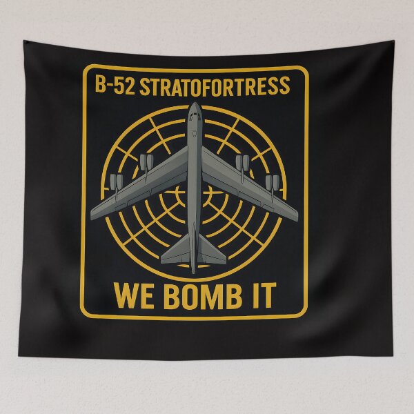 Item preview, B-52 Stratofortress Emblem – “We Bomb It” designed and sold by NCLaserDesigns.