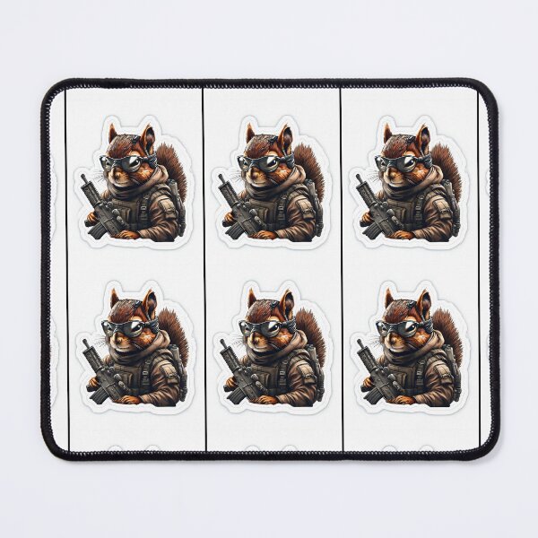 Item preview, Tactical Squirrel Commando | Funny Armed Operator Squirrel Design designed and sold by GiftLore Studio.