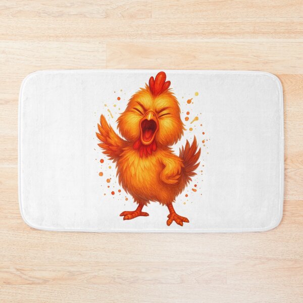 Item preview, Screaming Chicken – Funny Watercolor Cartoon Rooster Yelling designed and sold by VIBE CRAFT STUDIO.