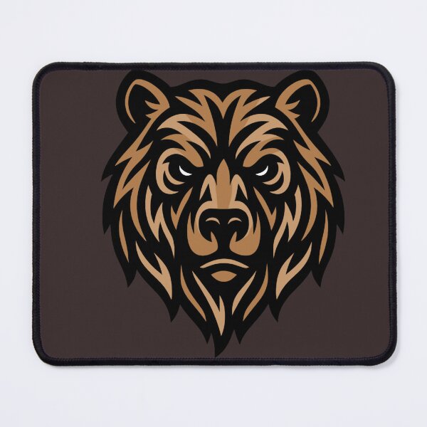 Item preview, Bear tribal white brown designed and sold by MITURIS.