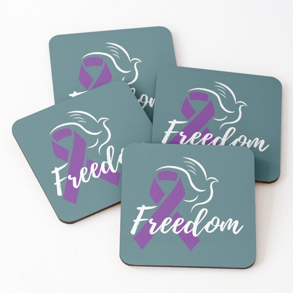 Item preview, world narcissistic abuse, awareness survivor, warrior, narcissist, empowered woman, survivor, purple ribbon, freedom, dove, free designed and sold by Quiet Power Co..