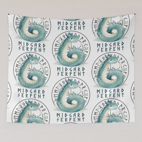 Item preview, Kids nordic mythology art Midgard serpent viking designed and sold by Lady-Frost.