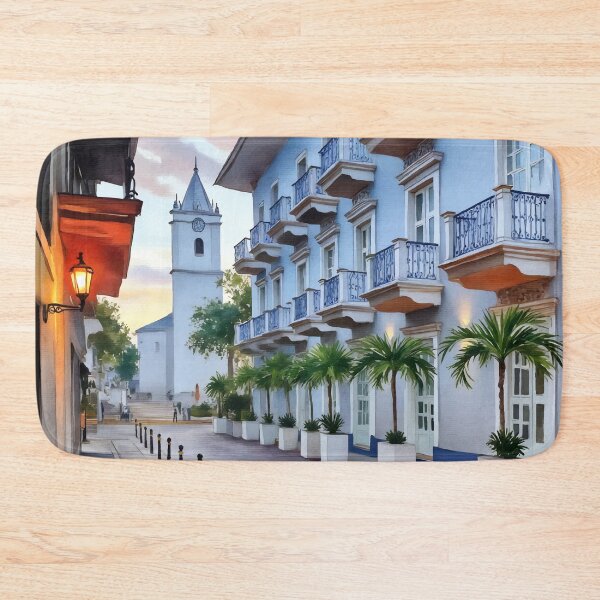 Item preview, Casco Panama City Old Town Watercolor designed and sold by Magnolia Valley Art.