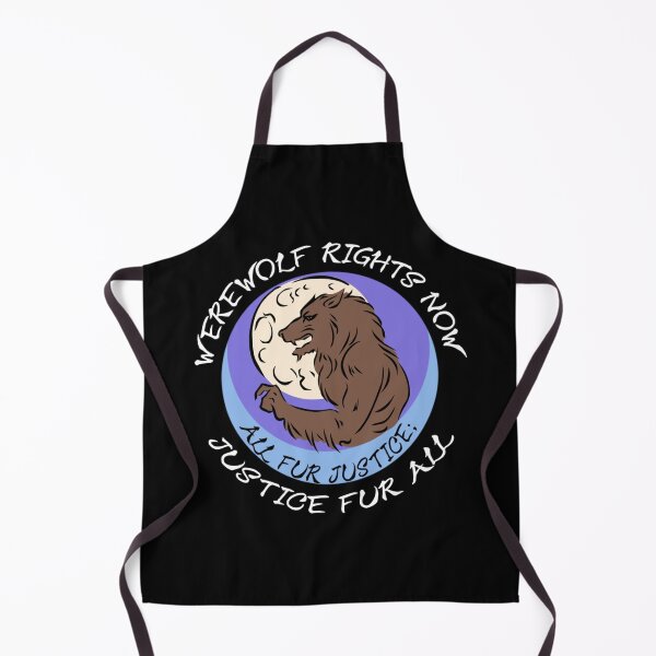 Item preview, WEREWOLF RIGHTS NOW / ALL FUR JUSTICE; JUSTICE FUR ALL designed and sold by birdgoatman.