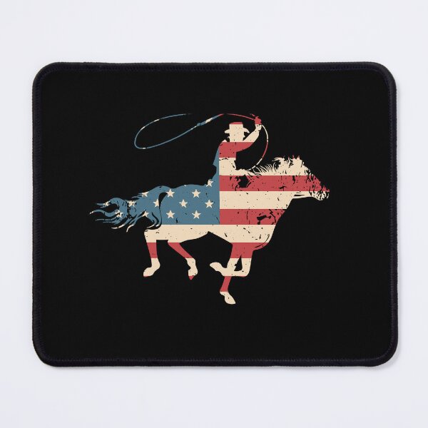 Item preview, Roping Rodeo Western Horse American USA Flag | Rodeo Cowboy designed and sold by JFFStore.