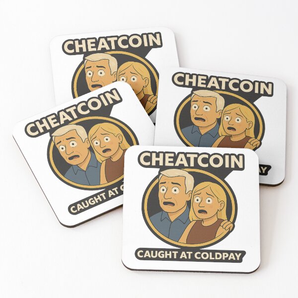 Item preview, CheatCoin Caught at Coldpay designed and sold by CheatGuiltWear.