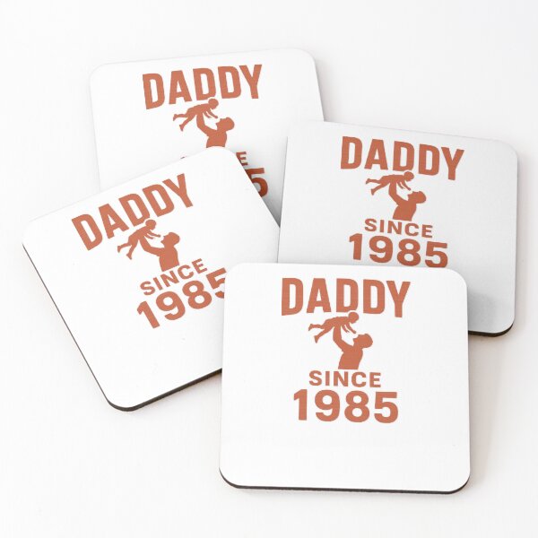 Item preview, Daddy Since 1985 Silhouette Father and Child Retro Tribute designed and sold by duke818.