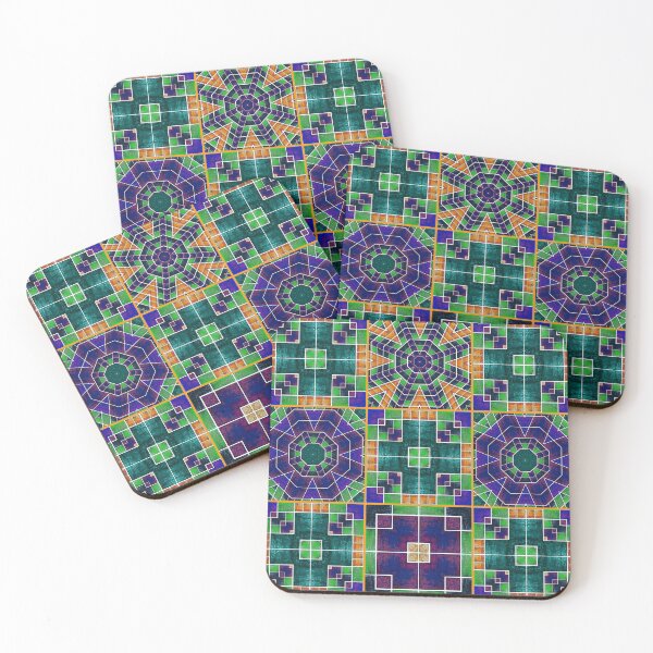 Item preview, Beautiful bright textured grunge acrylic multi-colored patchwork designed and sold by ArtistSunny.
