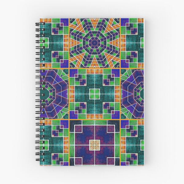 Item preview, Beautiful bright textured grunge acrylic multi-colored patchwork designed and sold by ArtistSunny.