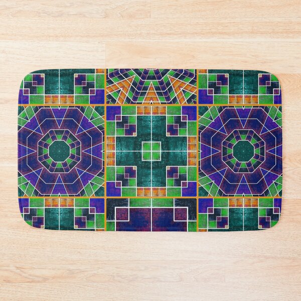 Item preview, Beautiful bright textured grunge acrylic multi-colored patchwork designed and sold by ArtistSunny.