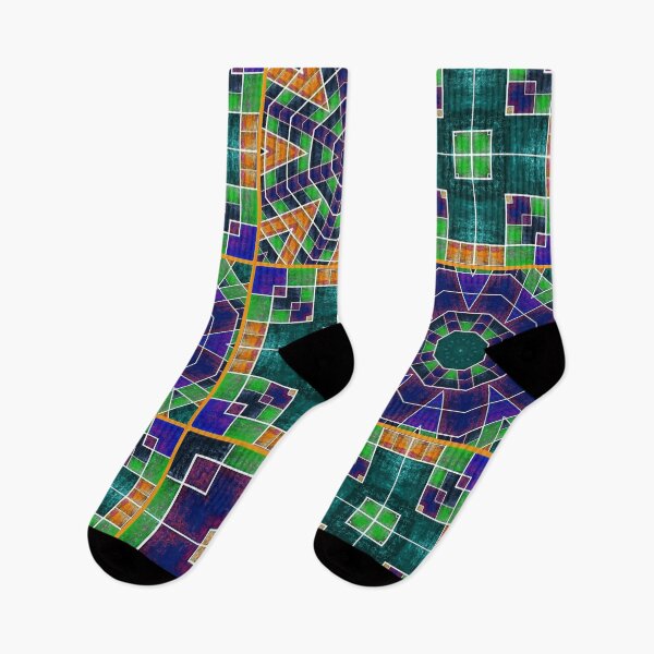 Item preview, Beautiful bright textured grunge acrylic multi-colored patchwork designed and sold by ArtistSunny.