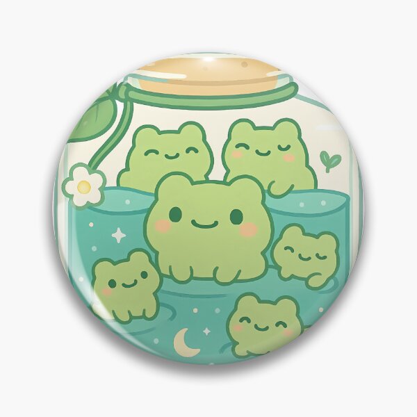 Item preview, Frog Friends in a Jar designed and sold by moodfrog-shop.