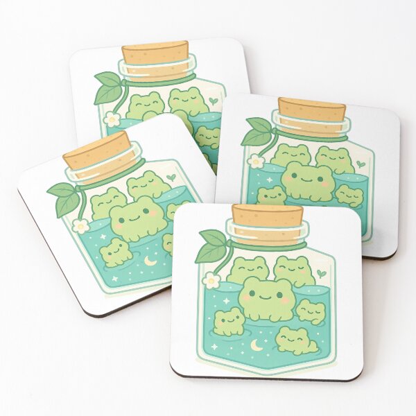 Item preview, Frog Friends in a Jar designed and sold by moodfrog-shop.
