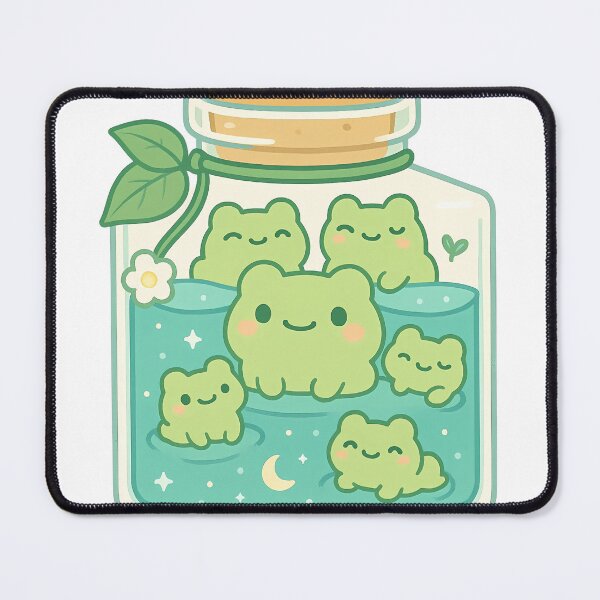 Item preview, Frog Friends in a Jar designed and sold by moodfrog-shop.