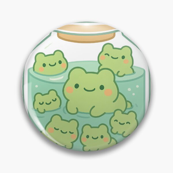 Item preview, Frog Friends in a Jar V2 designed and sold by moodfrog-shop.