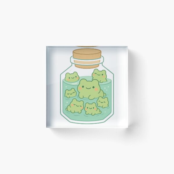 Item preview, Frog Friends in a Jar V2 designed and sold by moodfrog-shop.