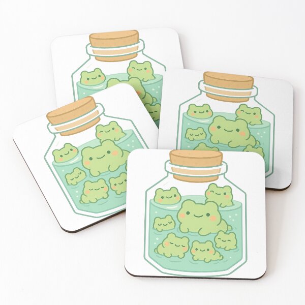 Item preview, Frog Friends in a Jar V2 designed and sold by moodfrog-shop.