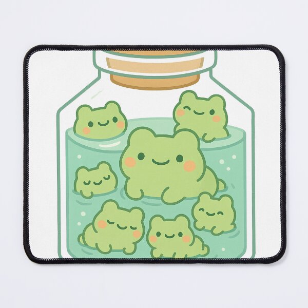 Item preview, Frog Friends in a Jar V2 designed and sold by moodfrog-shop.