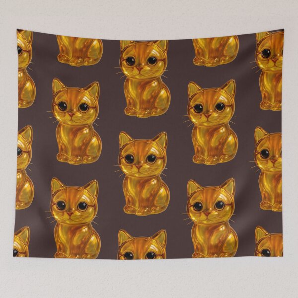Item preview, Golden Cat - Elegant Transparent Digital Art Composition designed and sold by LittleCountess.