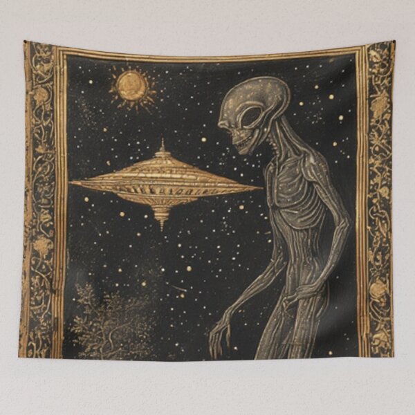 Item preview, ET Alien Ufo Art designed and sold by TheDarkWardrobe.