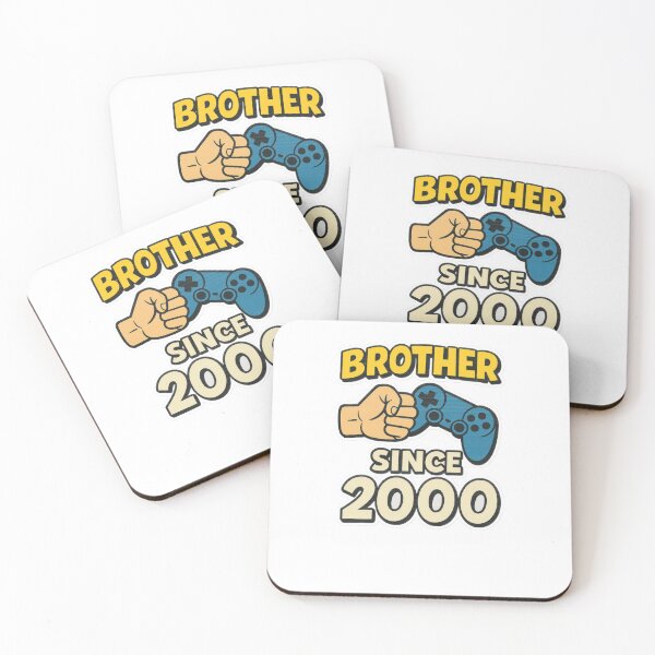 Item preview, Brother Since 2000 Gamer Fist Bump and Controller Retro designed and sold by duke818.
