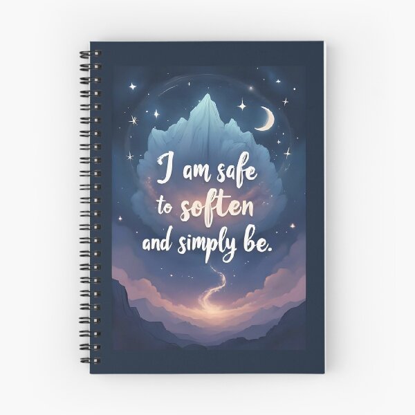 Item preview, I am safe to soften and simply be. Affirmation designed and sold by FlowCreate.