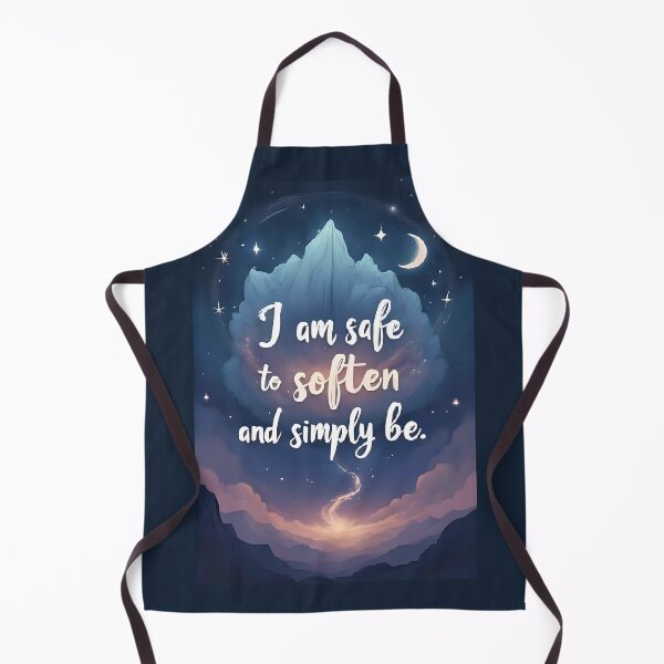Item preview, I am safe to soften and simply be. Affirmation designed and sold by FlowCreate.