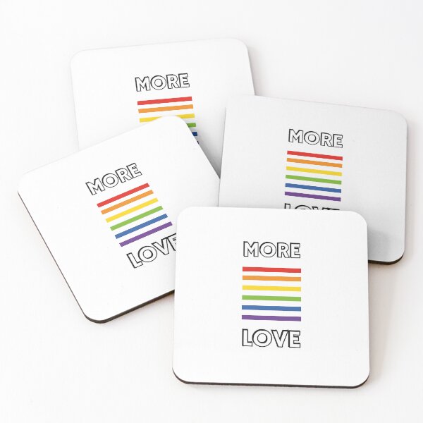 Item preview, More love - gay pride rainbow designed and sold by Inspirationmotivation.