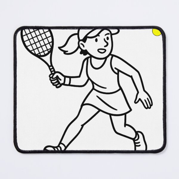 Item preview, Iga Świątek Tennis Cartoon in Action designed and sold by mahones.