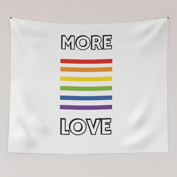 Item preview, More love - gay pride rainbow designed and sold by Inspirationmotivation.