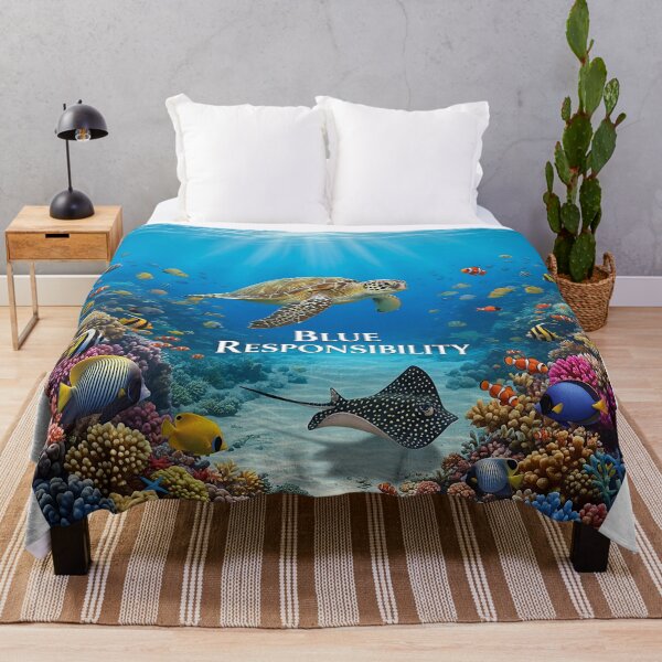 Item preview, Blue Responsibility - Ocean's Heart: Where Responsibility Meets Beauty designed and sold by ART-POD-PL.