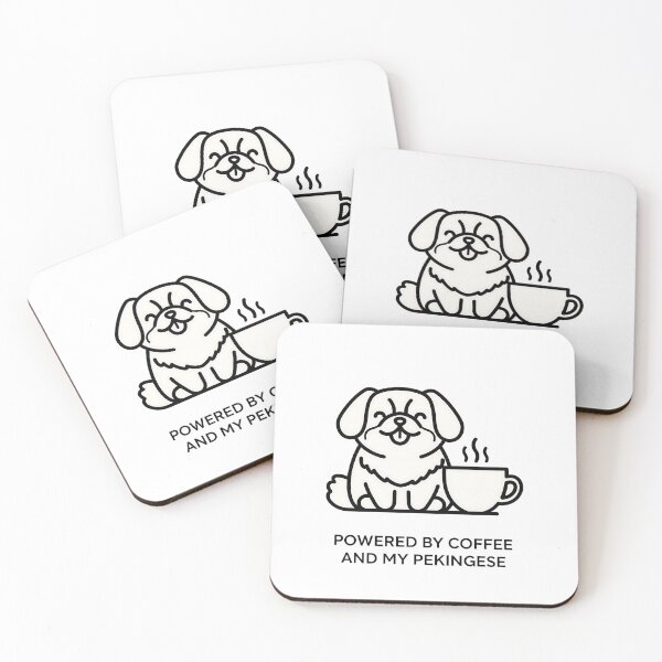 Item preview, Powered by Coffee and My Pekingese designed and sold by Joyful-Park.