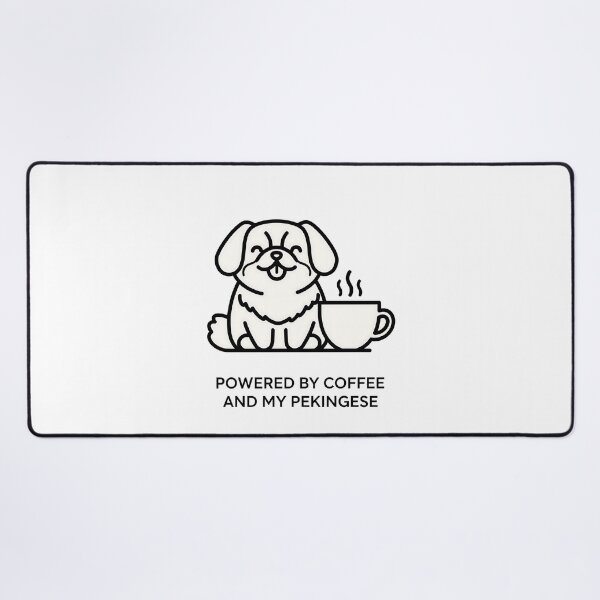 Item preview, Powered by Coffee and My Pekingese designed and sold by Joyful-Park.
