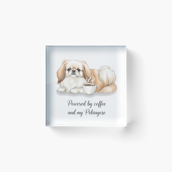Item preview, Powered by Coffee and My Pekingese - Cute Dog designed and sold by Joyful-Park.