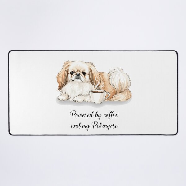 Item preview, Powered by Coffee and My Pekingese - Cute Dog designed and sold by Joyful-Park.