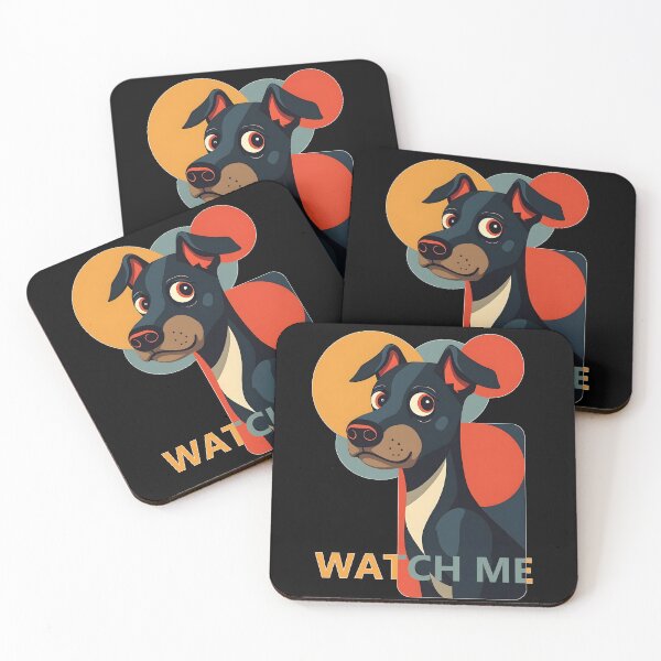Item preview, Dog's Face - Watch Me Abstract Art Poster designed and sold by Museum Of Non-Existing Art.