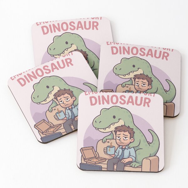 Item preview, "Emotional Support Dinosaur – Cozy Chaos Edition" designed and sold by GARAPROMOCIONES.