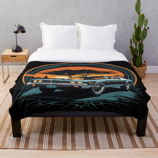 Item preview, Retro Sunset Drive – Classic Muscle Car Art designed and sold by Pixel-Up.
