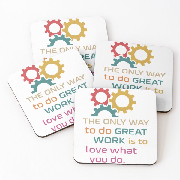 Item preview, The Only Way to Do Great Work designed and sold by CreativeGorillas.