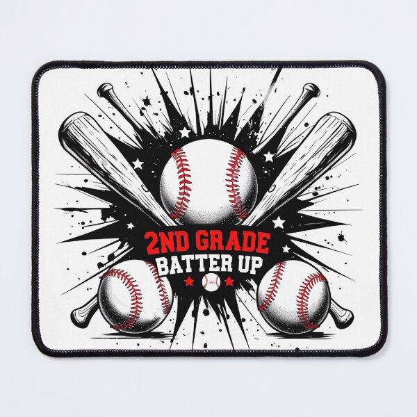 Item preview, back to school 2ND GRADE BATTER up BASEBALL FIRST DAY designed and sold by jackoslimited.