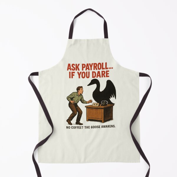 Item preview, Ask Payroll If You Dare Funny HR Goose Horror Retro Movie Timesheet Coffee designed and sold by SunfullyYours.